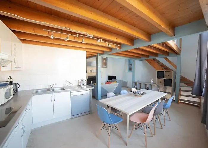 בית נופש Maison Type Loft - Avec Parking En Plein Centre *